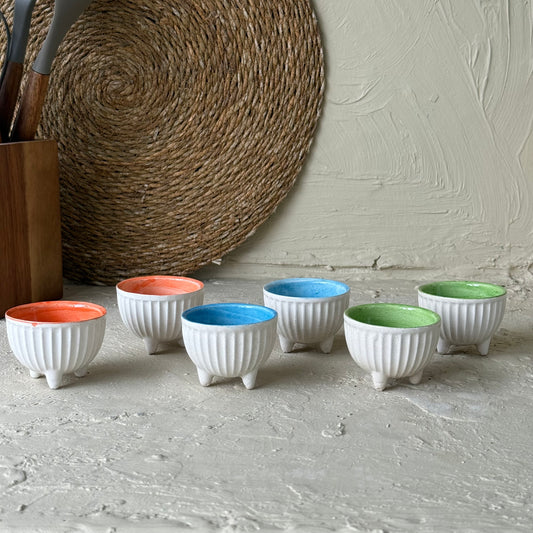 Pasha Çift Renkli Seramik 6 Lı Lokumluk Seti KOD:0779