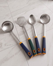 Paslanmaz Çelik Mutfak Hazırlık ve Servis Gereçleri Seti - 34 cm (4 Parça) Evm-10