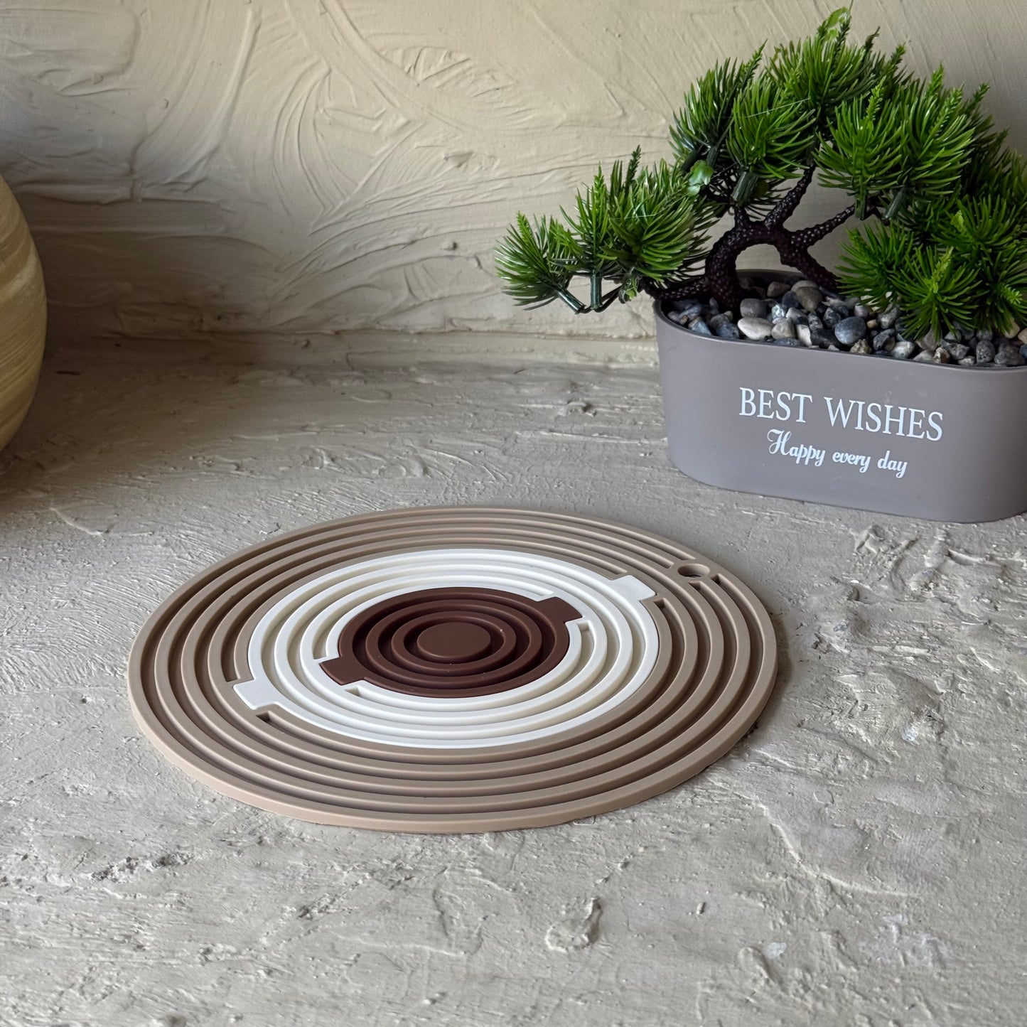 Moon Silikon 3 Lü Nihale Seti Kahve Rengi 20 cm