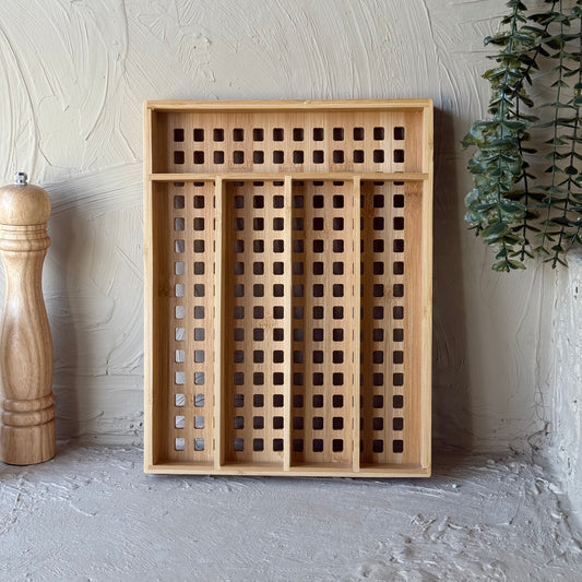 Saverlly Bambu Çekmece Kaşıklık Standı KOD:95353