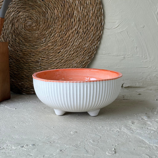 Pasha Çift Renkli Seramik Kase Turuncu KOD:1078