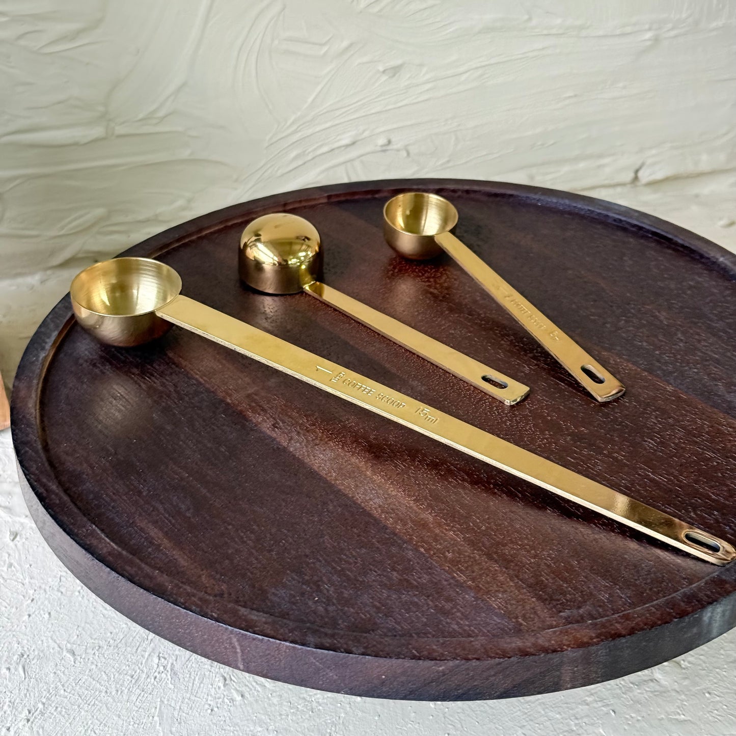 Arow Metal 3 Boy Gold Ölçü Kaşığı Seti 15 ml, 10 ml, 5 ml