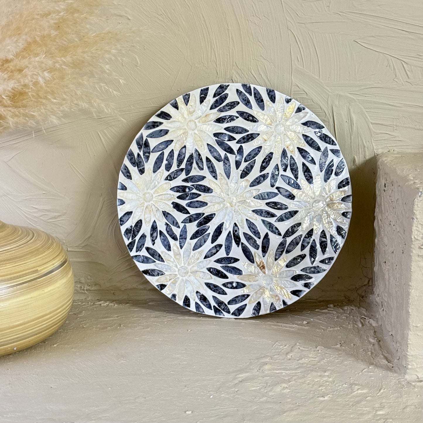 SVR Sedef Dönen Yuvarlak Sunumluk KOD:6183 Papatya Model