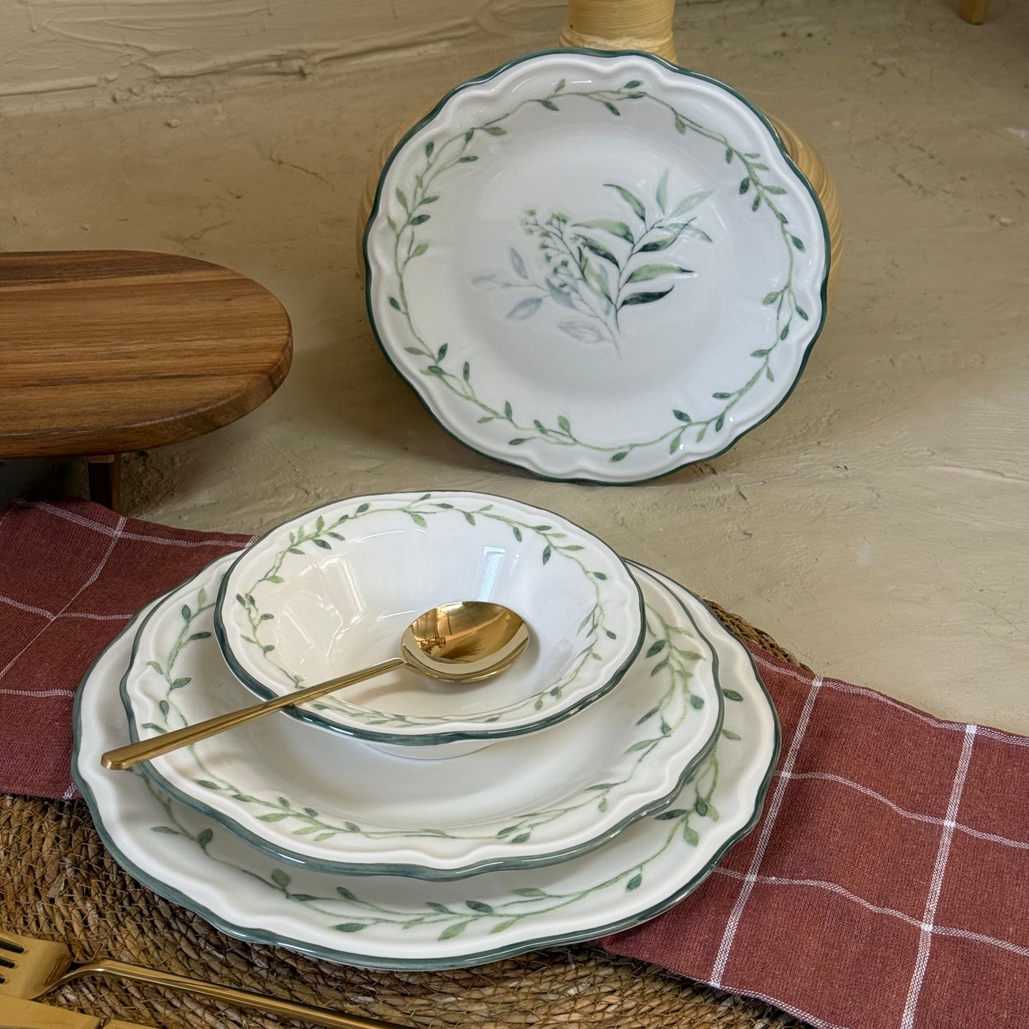 Porser 24 Parça Yemek Takımı 6 Kişilik KOD:OLİVESSA-1201