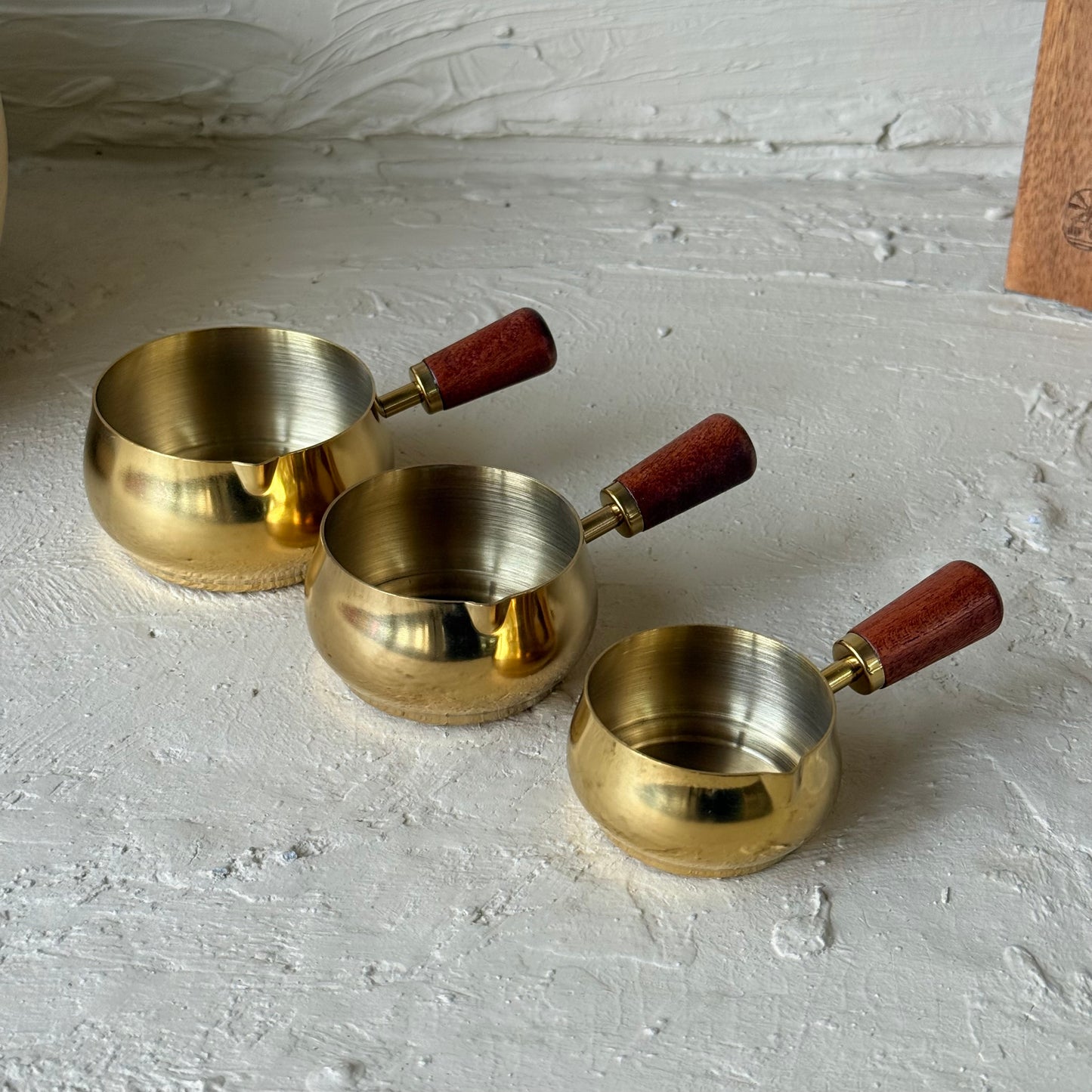 Como Çelik 3 Boy Mini Sosluk Ahşap Tutmalı 180 ml, 120 ml, 60 ml Gold KOD:5409-11-10