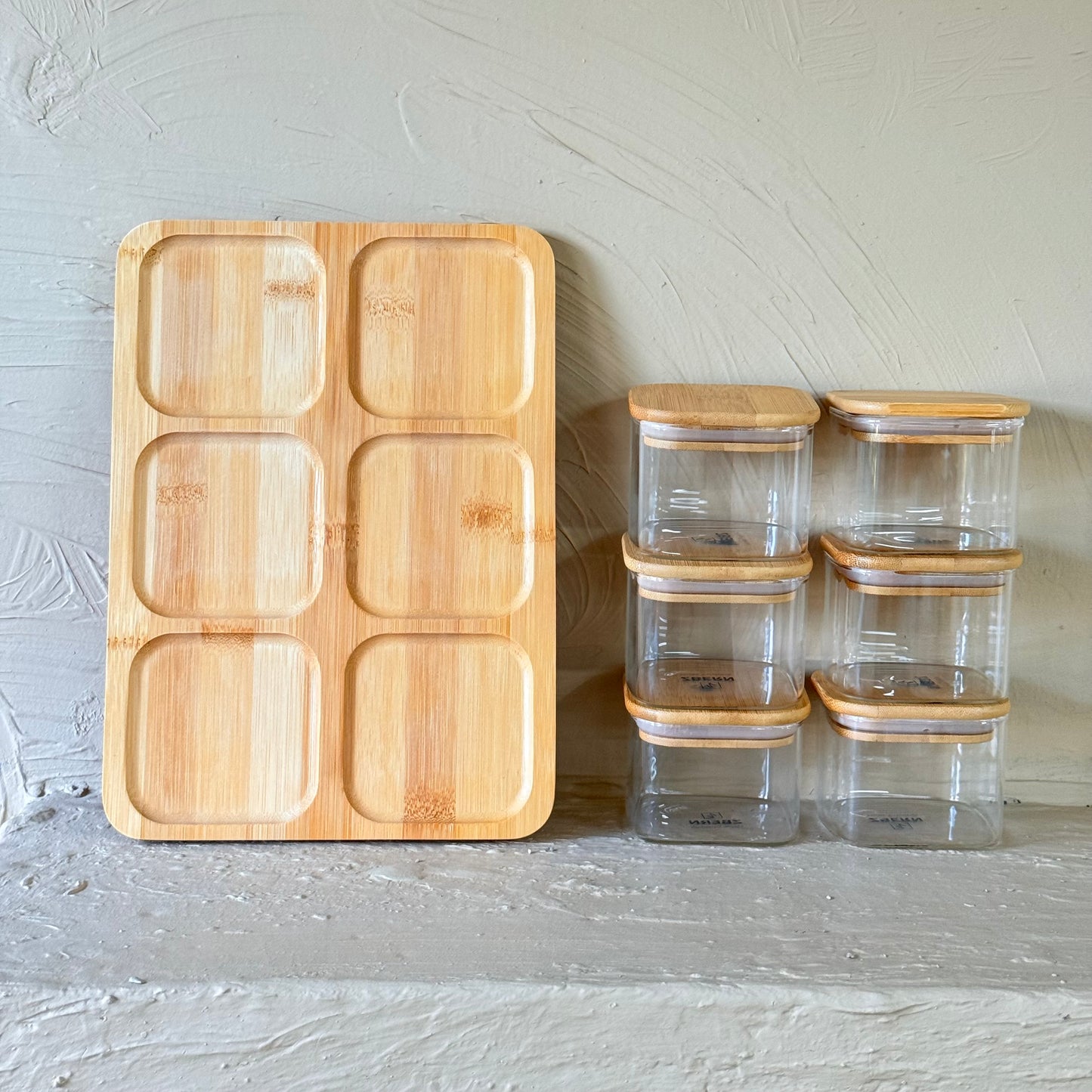 ZBERN Bambu Standlı 6 Lı Kahvaltılık Seti KOD:2049