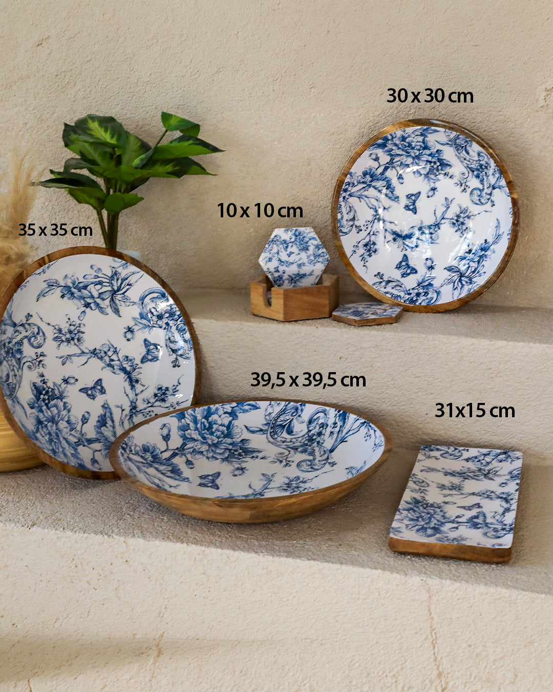 5’li El Yapımı Sunumluk Seti (%100 El İşçiliği)