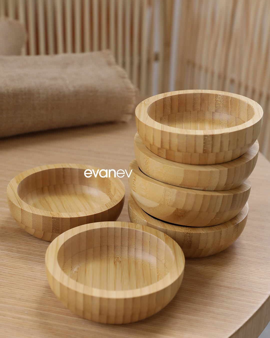 Millany Bambu Derin Çerezlik Kahvaltılık Seti 6 Adet 12,5 cm  170