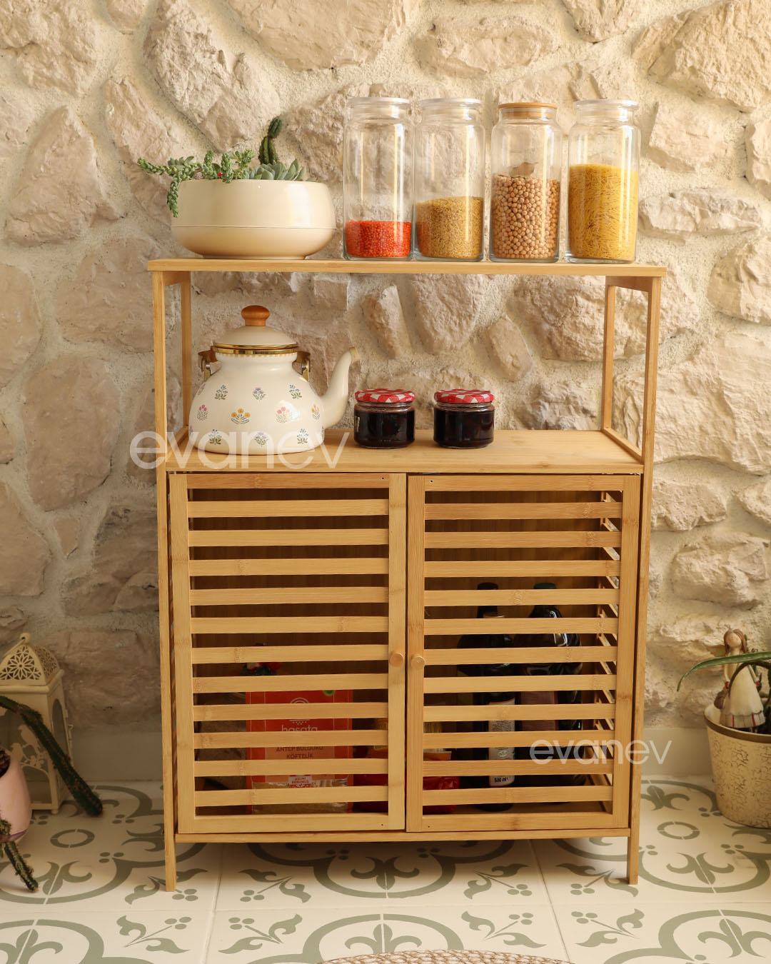 Seul Bambu Dolap 80 x 64 x 27,5 cm – 8349 - görsel 5