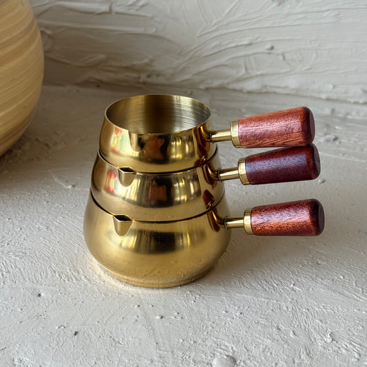 Como Çelik 3 Boy Mini Sosluk Ahşap Tutmalı 180 ml, 120 ml, 60 ml Gold KOD:5409-11-10