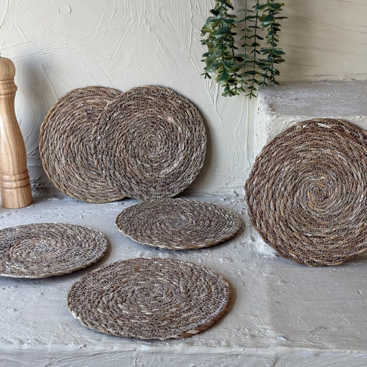 Saverly Hasır Supla Set 6 Adet 20 cm KOD:16415