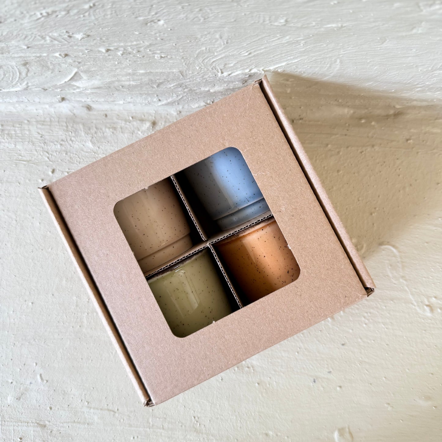 Porline 4 Lü Espresso Kahve Fincan Set Porselen Renkli