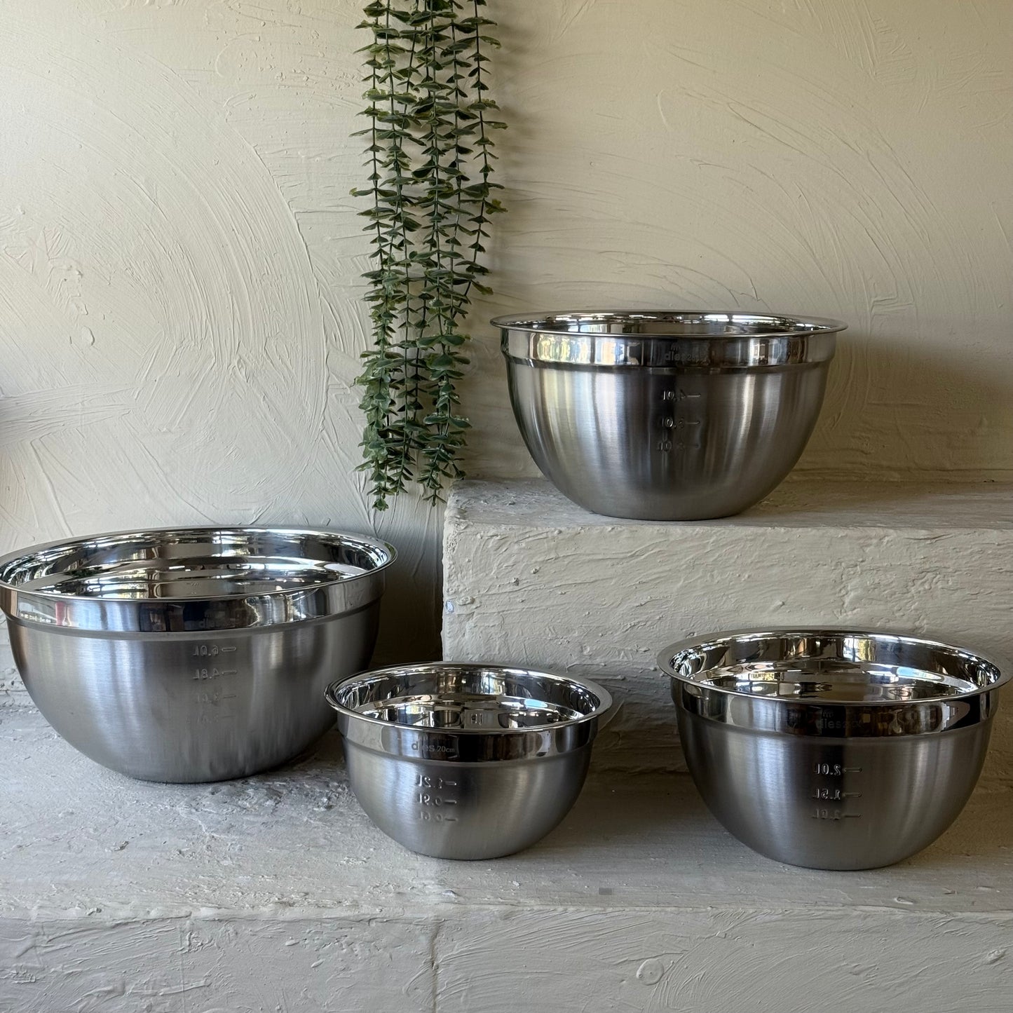 Dieslly Professional 4 Boy Çelik Karıştırma Seti KOD:1400-1406