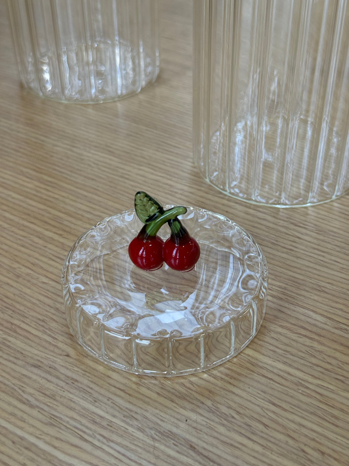 Strawberry Borosilikat Cam 3 Boy Kavanoz Seti KOD:11241-42-43