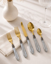 Çatal Bıçak Kaşık Takımı Greey Gold 30 Parça Tr-7024