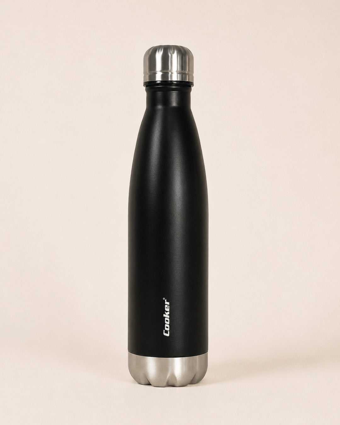 500 ml Paslanmaz Çelik Şişe Termos Siyah Miev