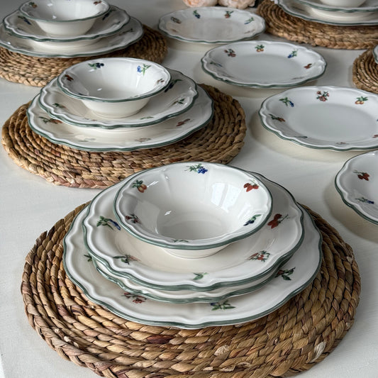 Porser 24 Parça Porselen Yemek Takımı 6 Kişilik KOD:VİNTAGE ROSE-30312