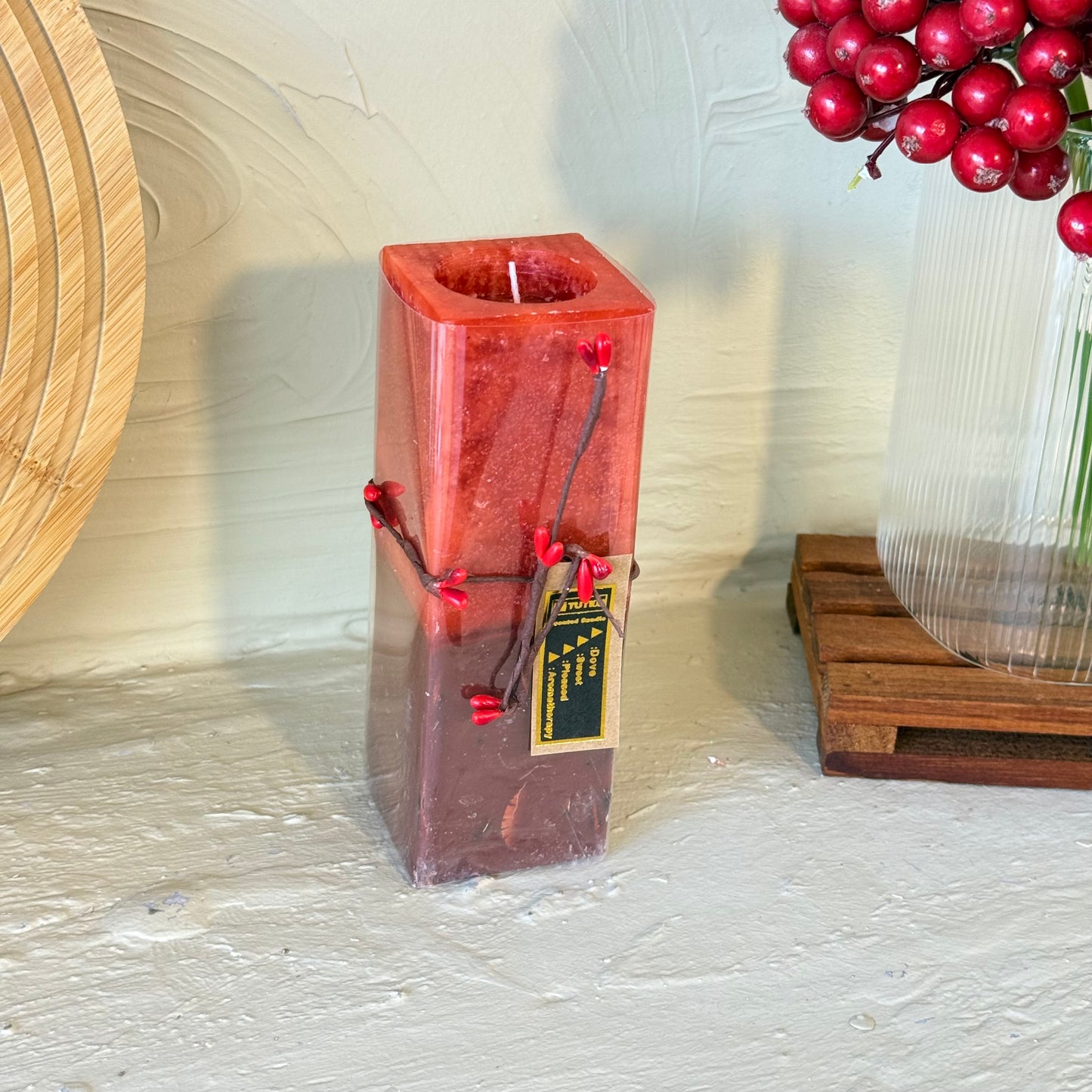 Tutku Çiftrenk Kare Mum Kokulu 3 Lü Set