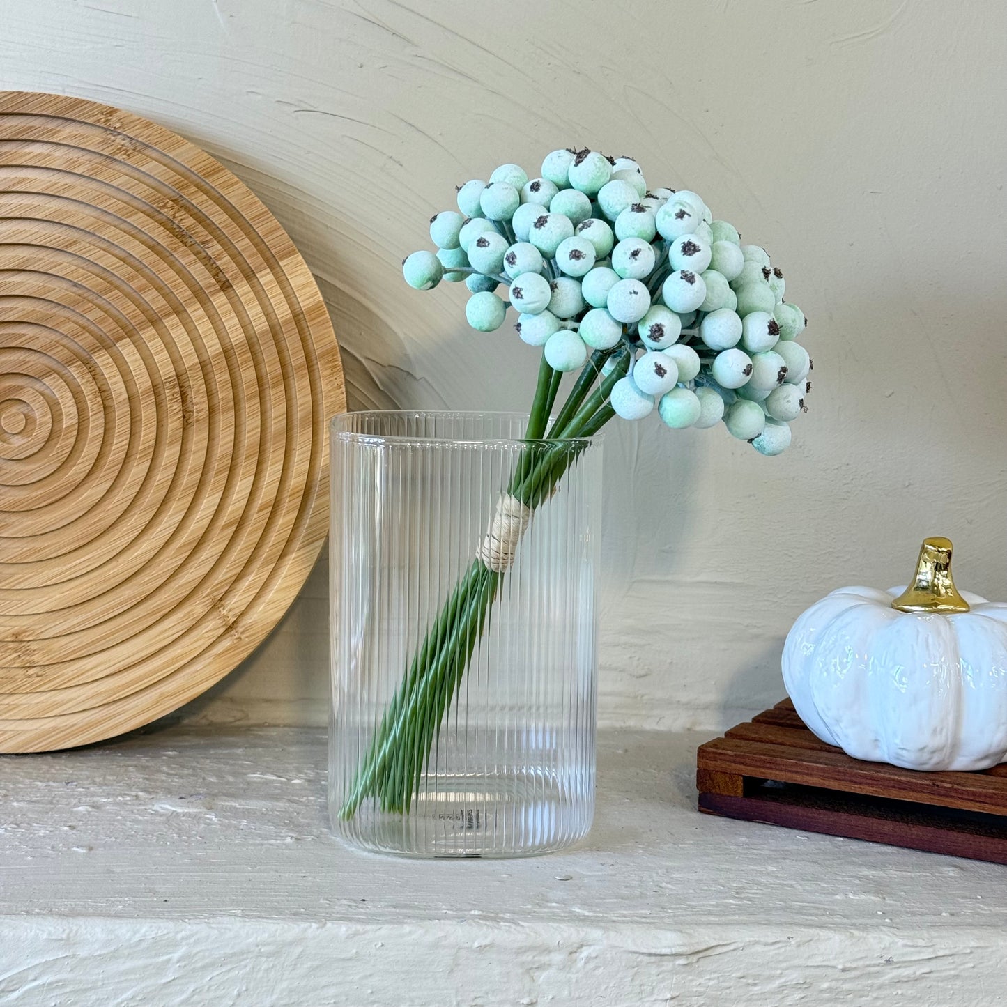 Kokina Yapay Yılbaşı Çiçeği Buket Turkuaz 25 cm