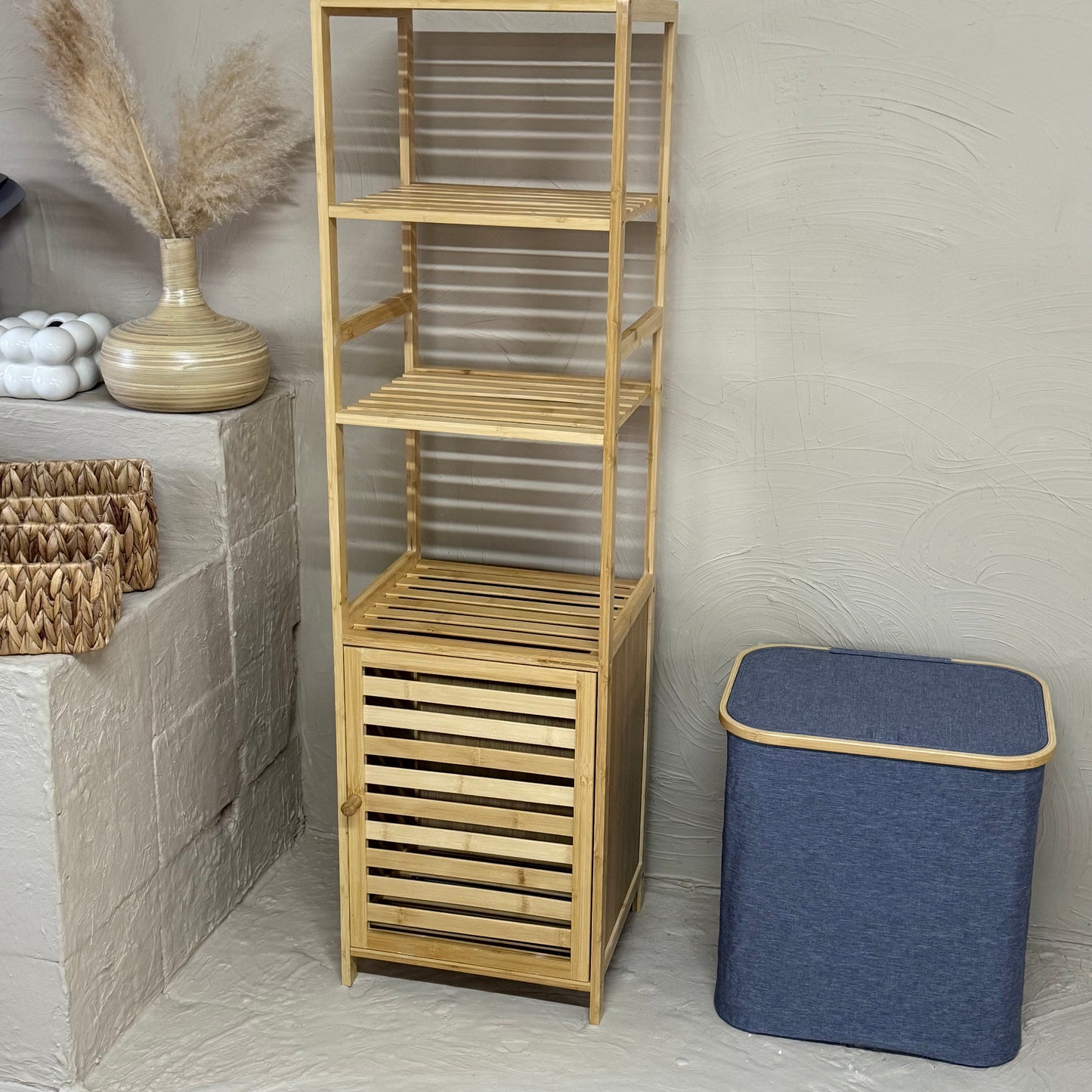 Lalezar Bambu 3 Katlı Banyo Raf KOD:8021