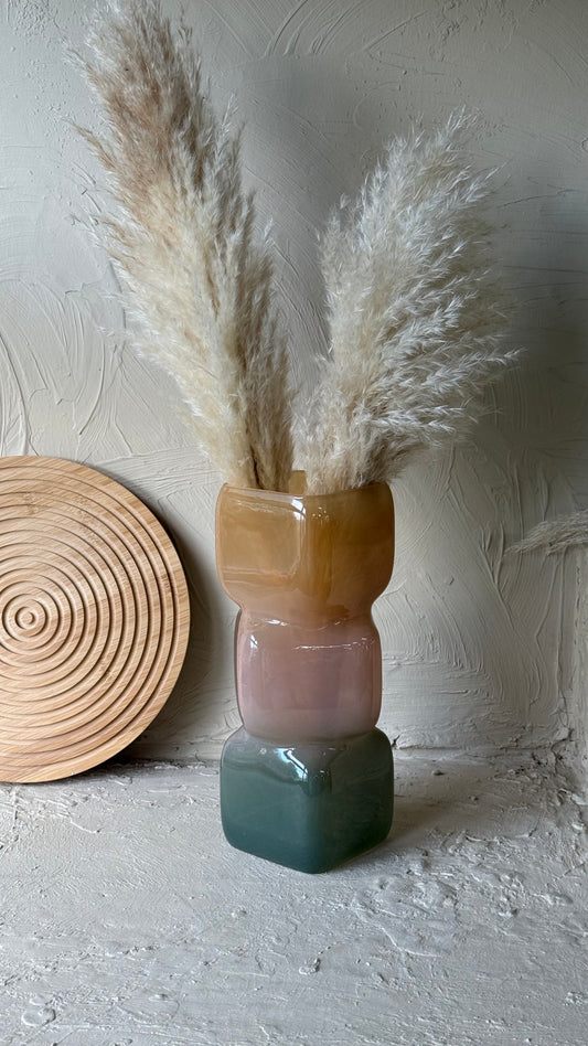 Selina Modern Cam Vazo Kahve Rengi KOD:CH-340