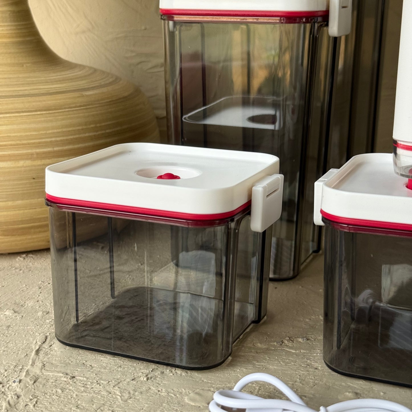 Arow Sunn 10 Parça Vakumlu Kare Erzak Seti (İmkansız Fiyatlarda) KOD:4352