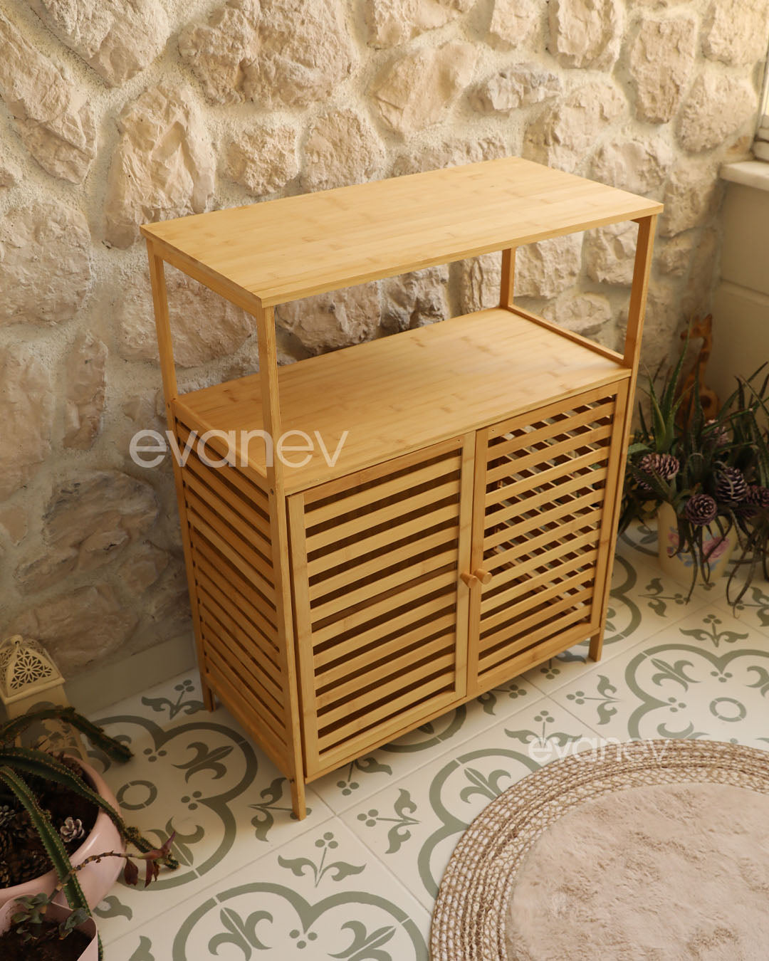 Seul Bambu Dolap 80 x 64 x 27,5 cm – 8349 - görsel 7