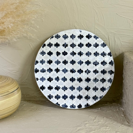 SVR Sedef Dönen Yuvarlak Sunumluk KOD:6183 Dama