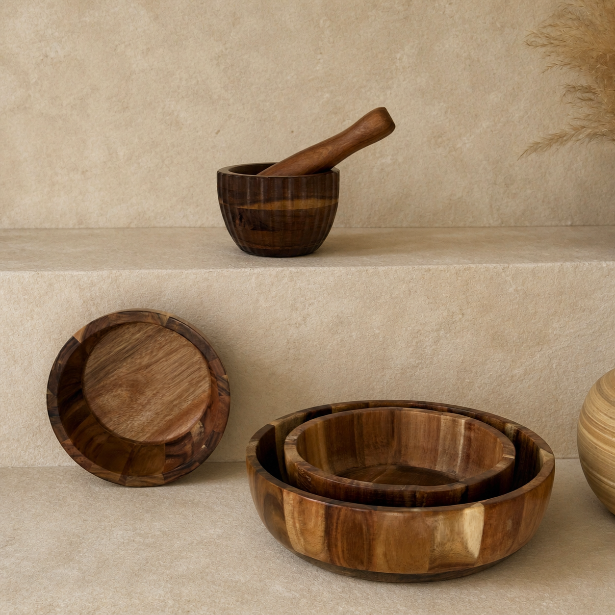 Lidya Akasya Set (Havan Hediyeli)