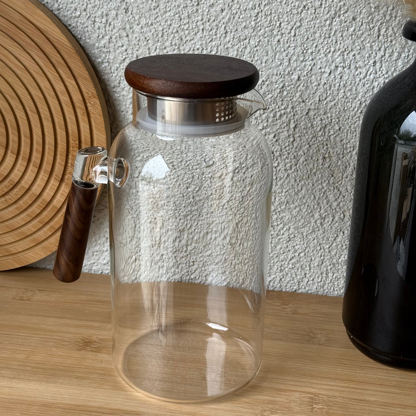 Milay Akasya Ağacı Kapaklı Cam Sürahi 1800 ml KOD:242