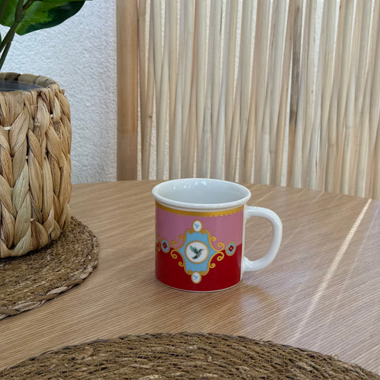 Pashally Porselen Nescafe Kupa Pembe-Kırmızı KOD:1008