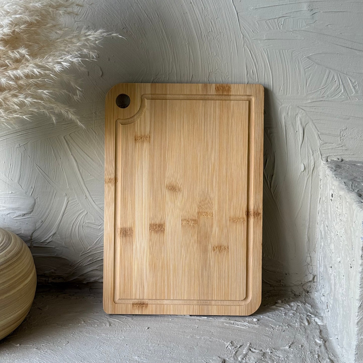 İntel Bambu Dikdörtgen Kesim Panosu 32x22 cm