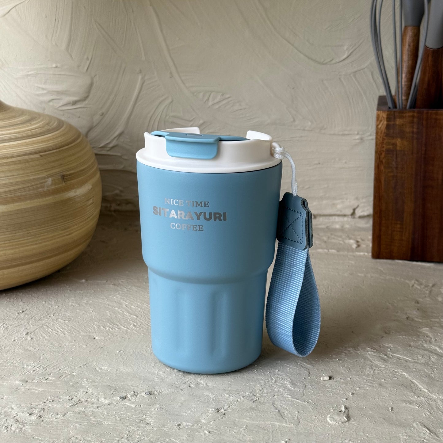 Sitarayuri Termos Bardağı Mavi 360 ml