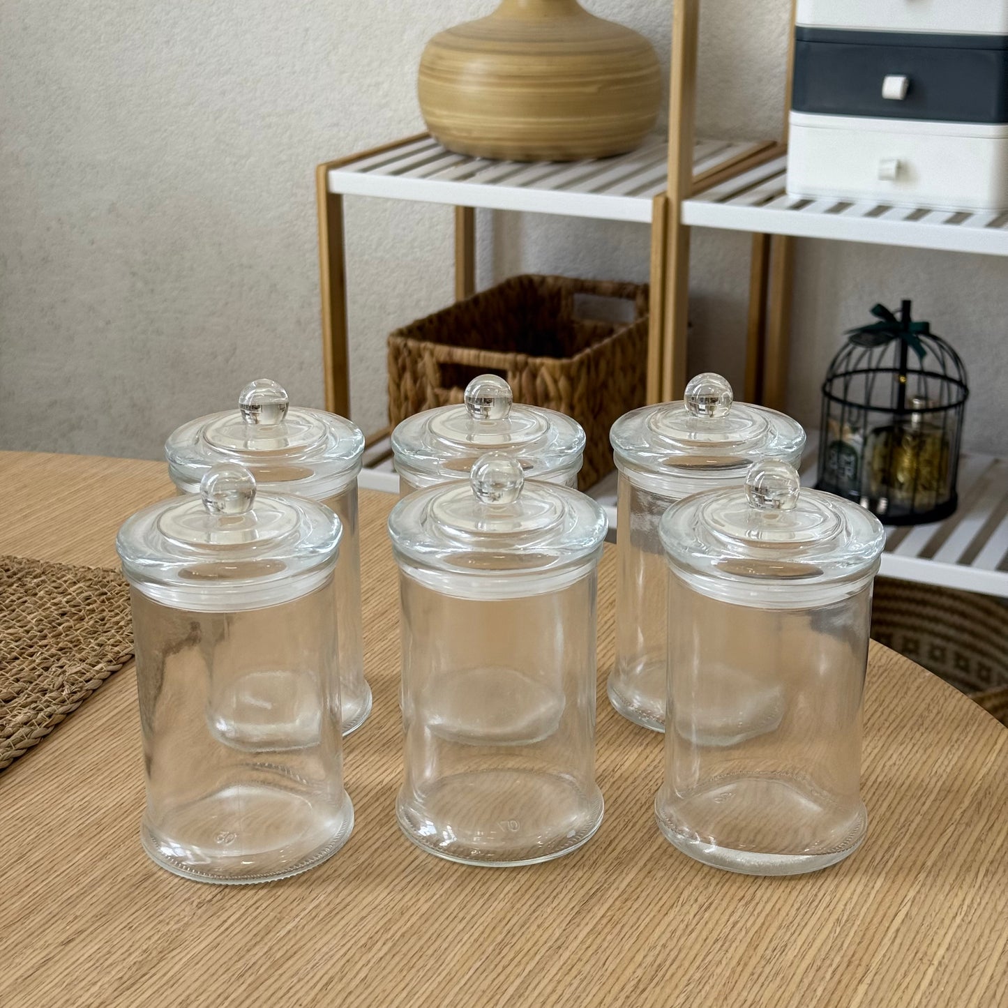 Ariya Vakumlu Cam Baharatlık Seti 6 Adet 450 ml KOD:1513