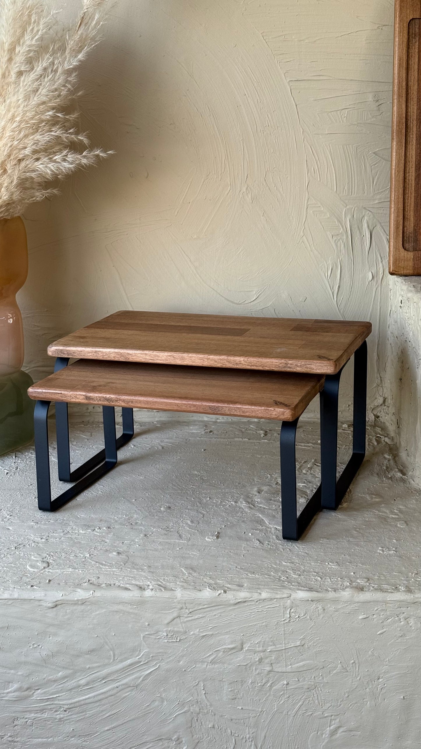 Lalezar İki Boy Metal Ayaklı Ahşap Organizer KOD:706