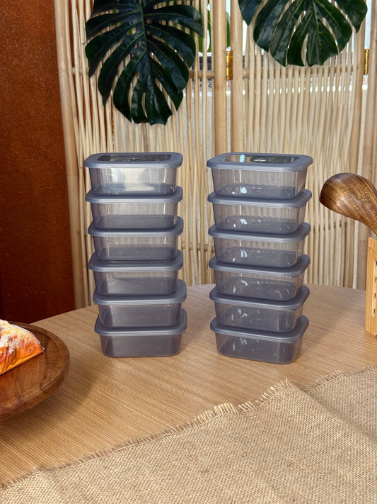 OnBox 12 Adet Kapaklı Saklama Kabı 250 ml KOD:5586