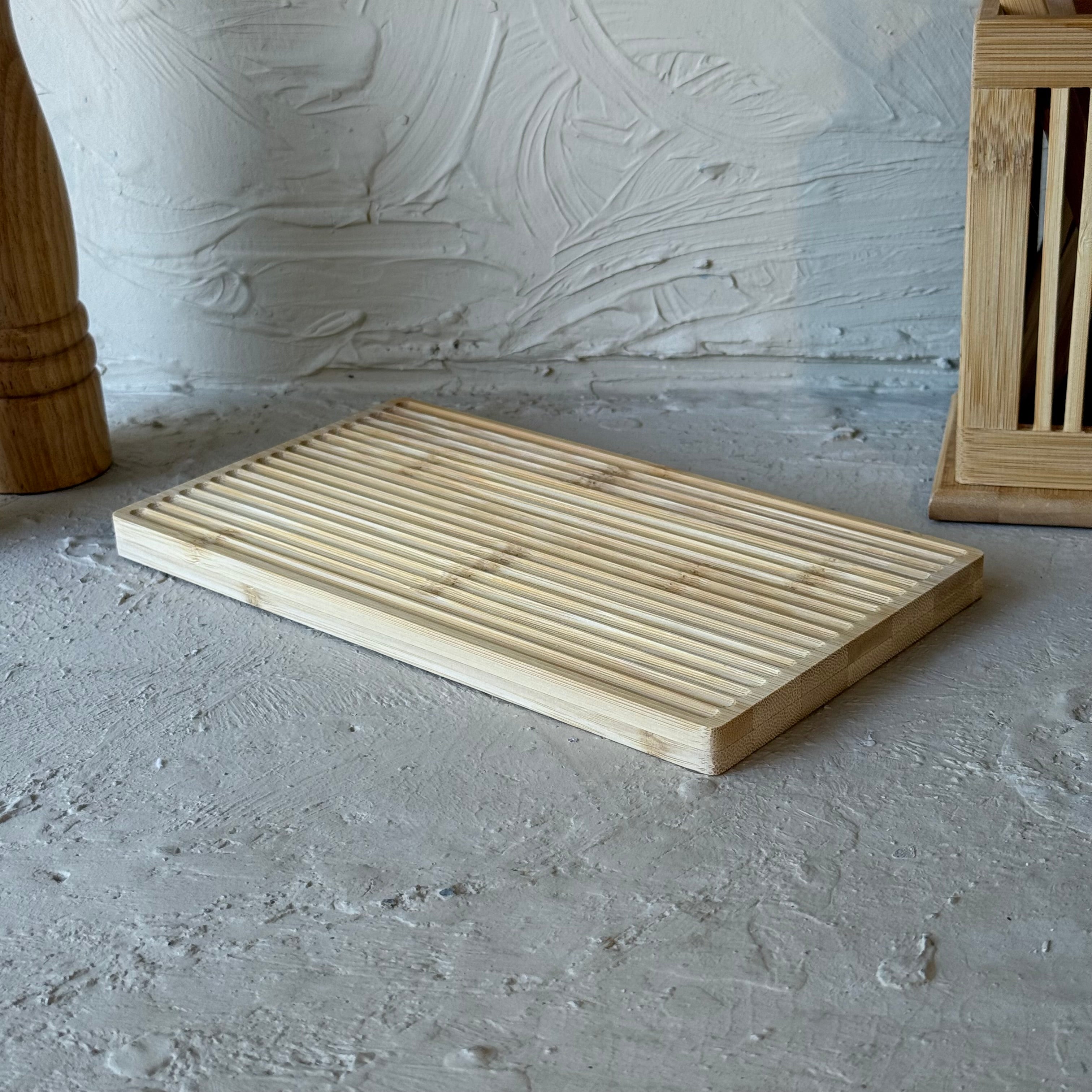 SVR Bambu Dalgalı Dikdörtgen Sunumluk 25x14 cm KOD:94758