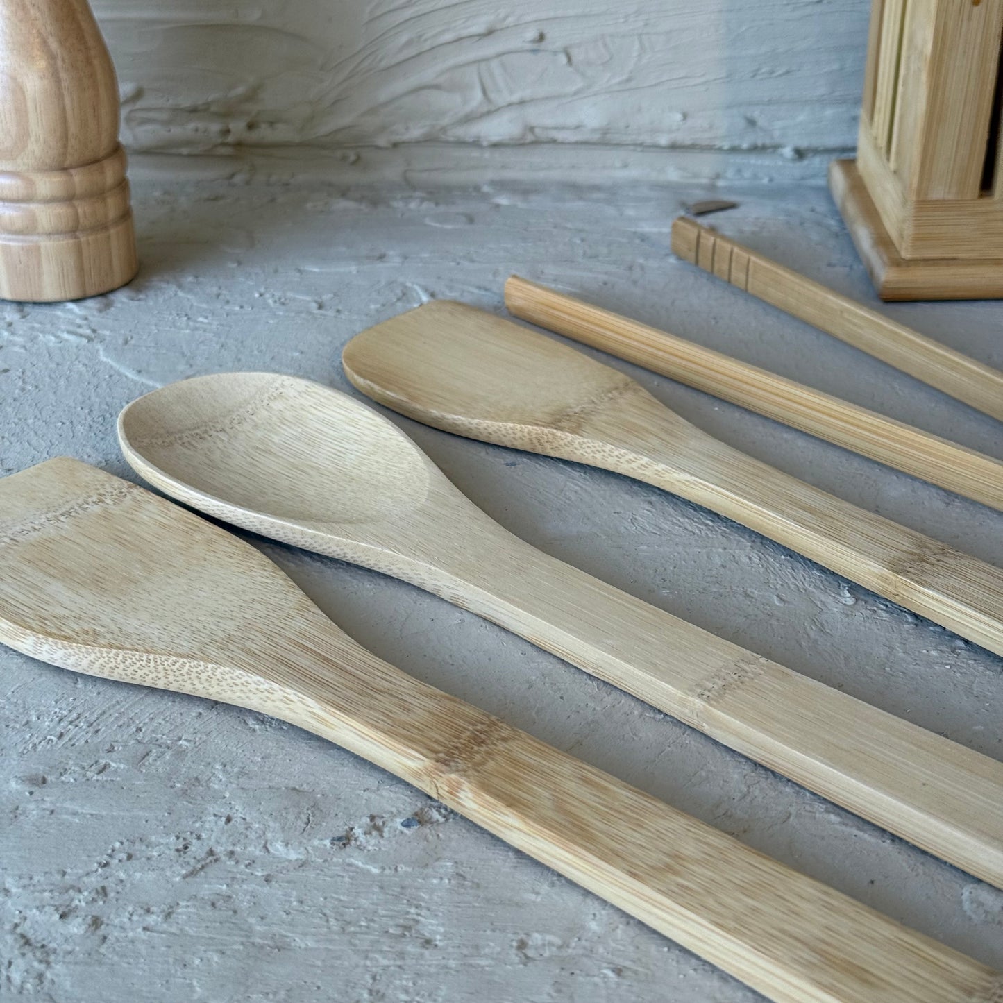 SVR Bambu Standlı Mutfak Kepçe Seti 5 Parça KOD:94065