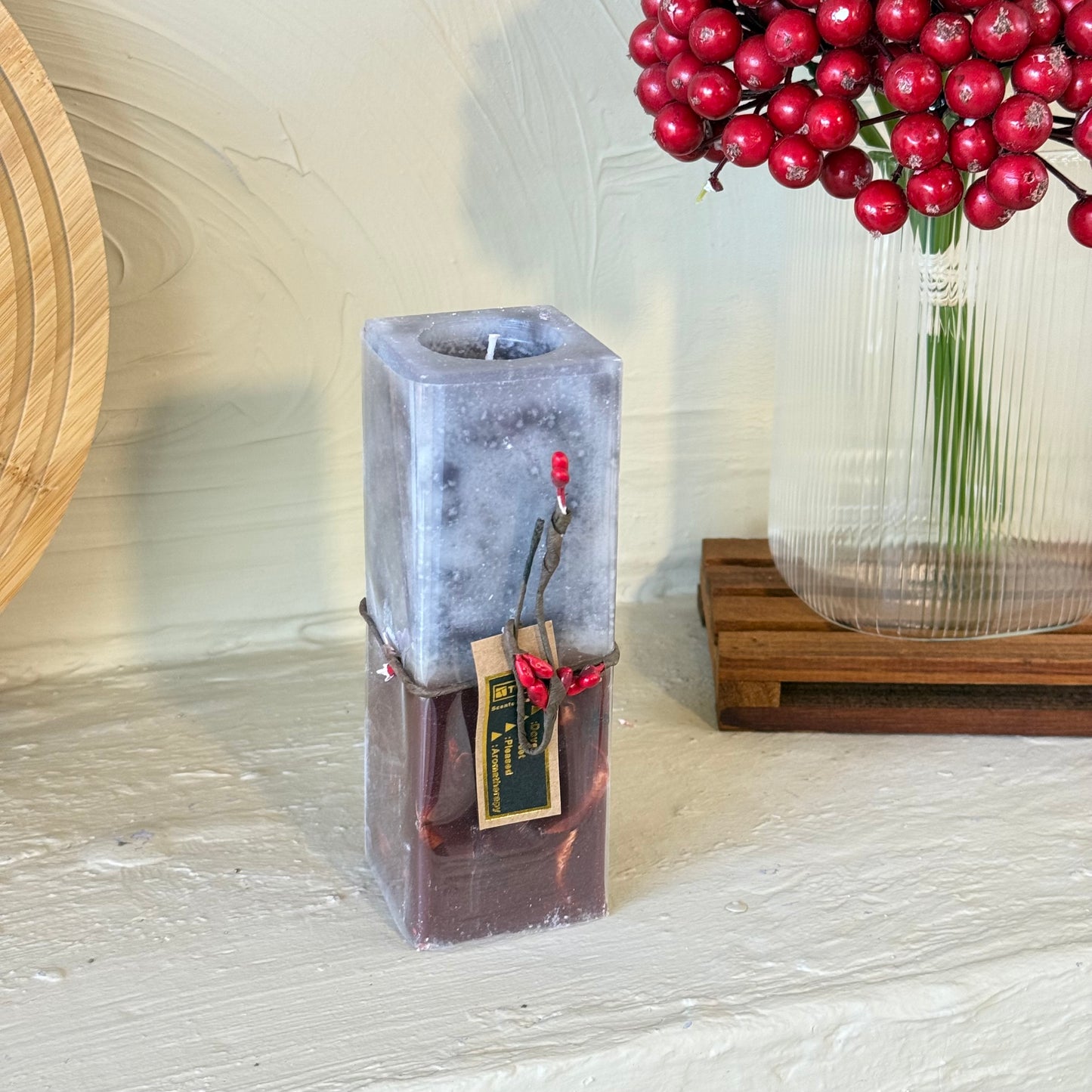 Tutku Çiftrenk Kare Mum Kokulu 3 Lü Set