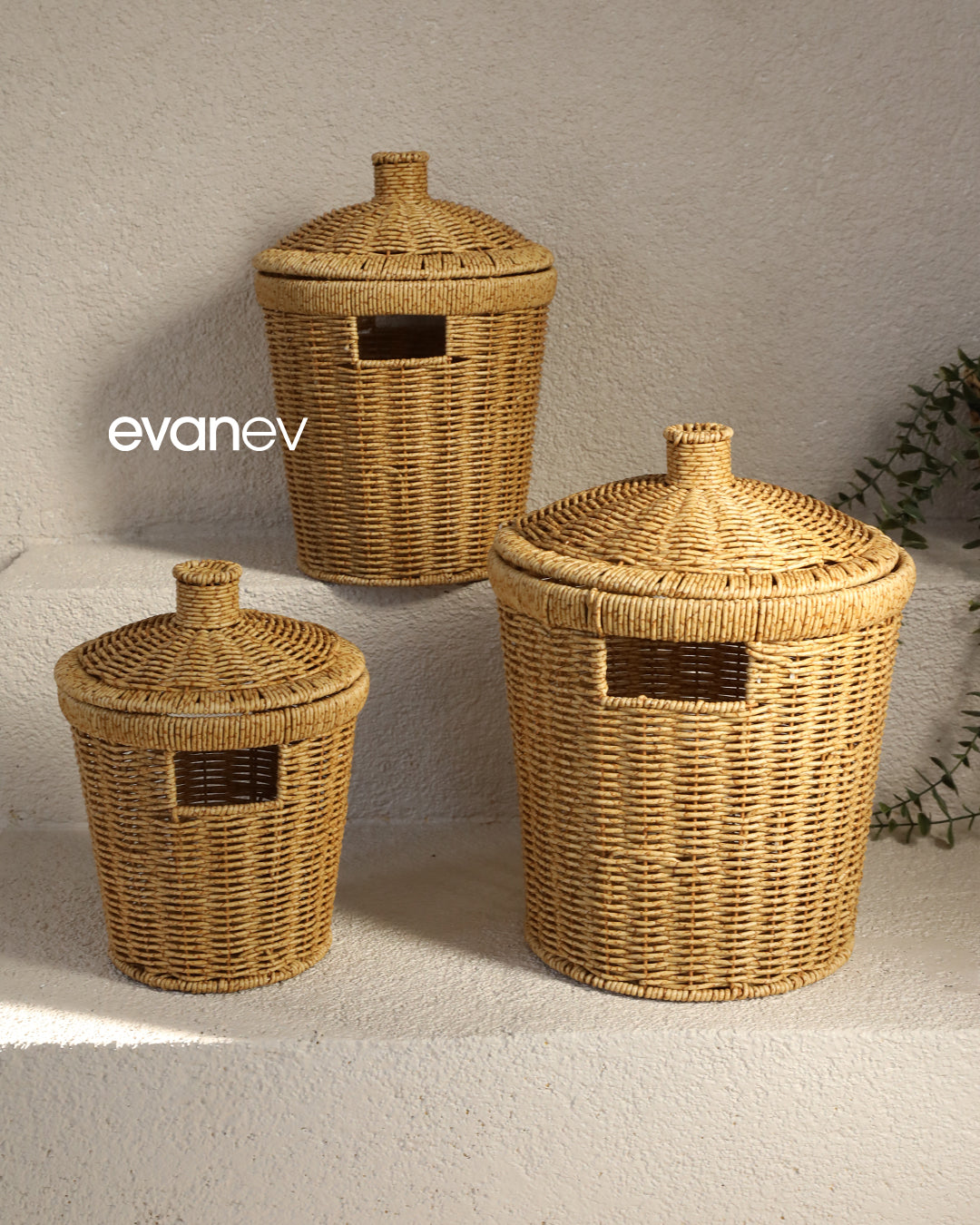 Wls Rattan 3 Boy Patates Soğanlık Seti SR207