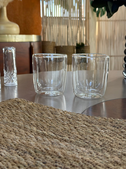 Pero Double Wall Borosilikat Çift Cidarlı İkili Kulplu Kupa Seti 350 ml KOD:15182