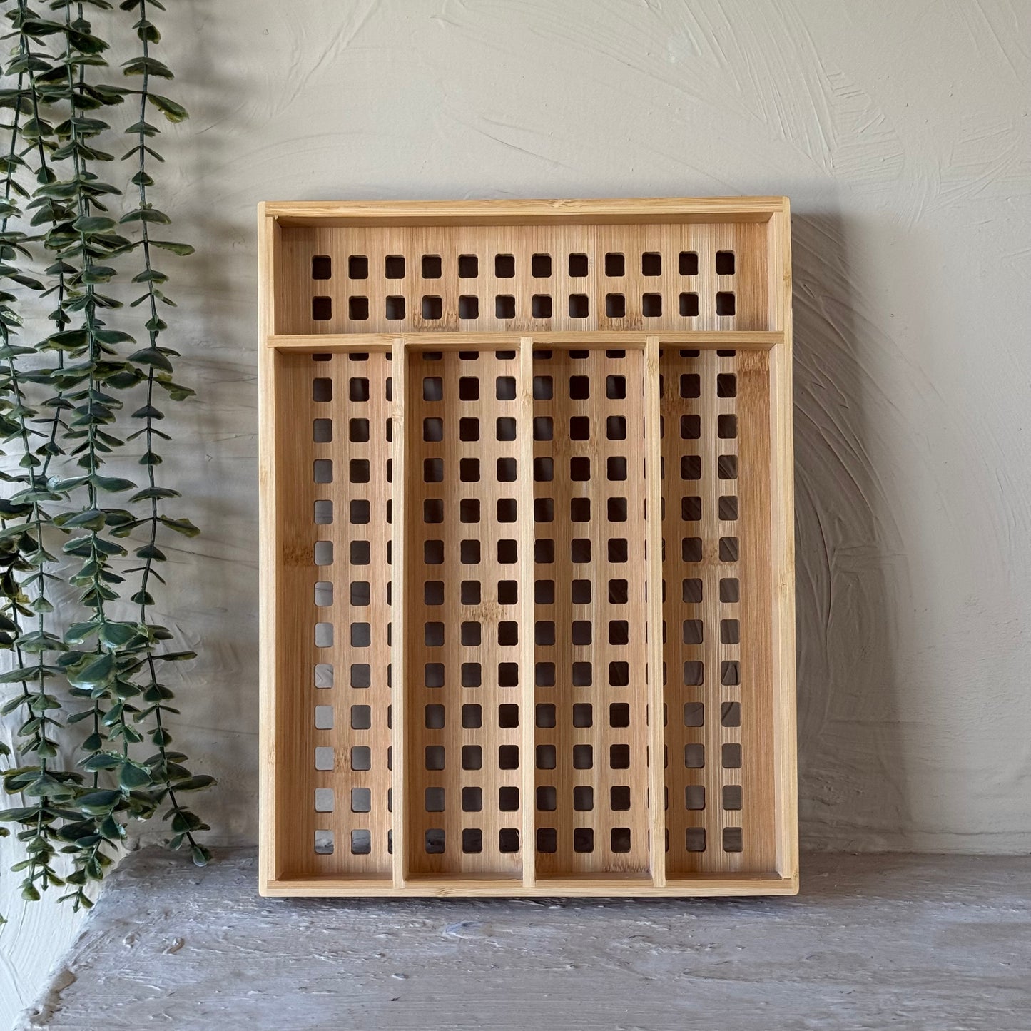 Saverlly Bambu Çekmece Kaşıklık Standı KOD:95353