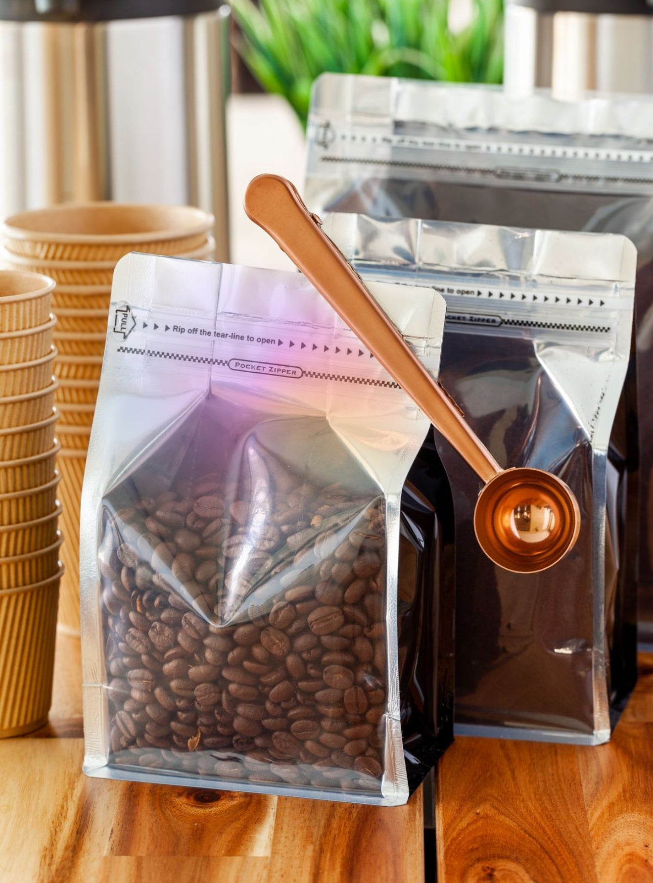 Arow Klipsli Ölçü Kaşığı Bronz Renk