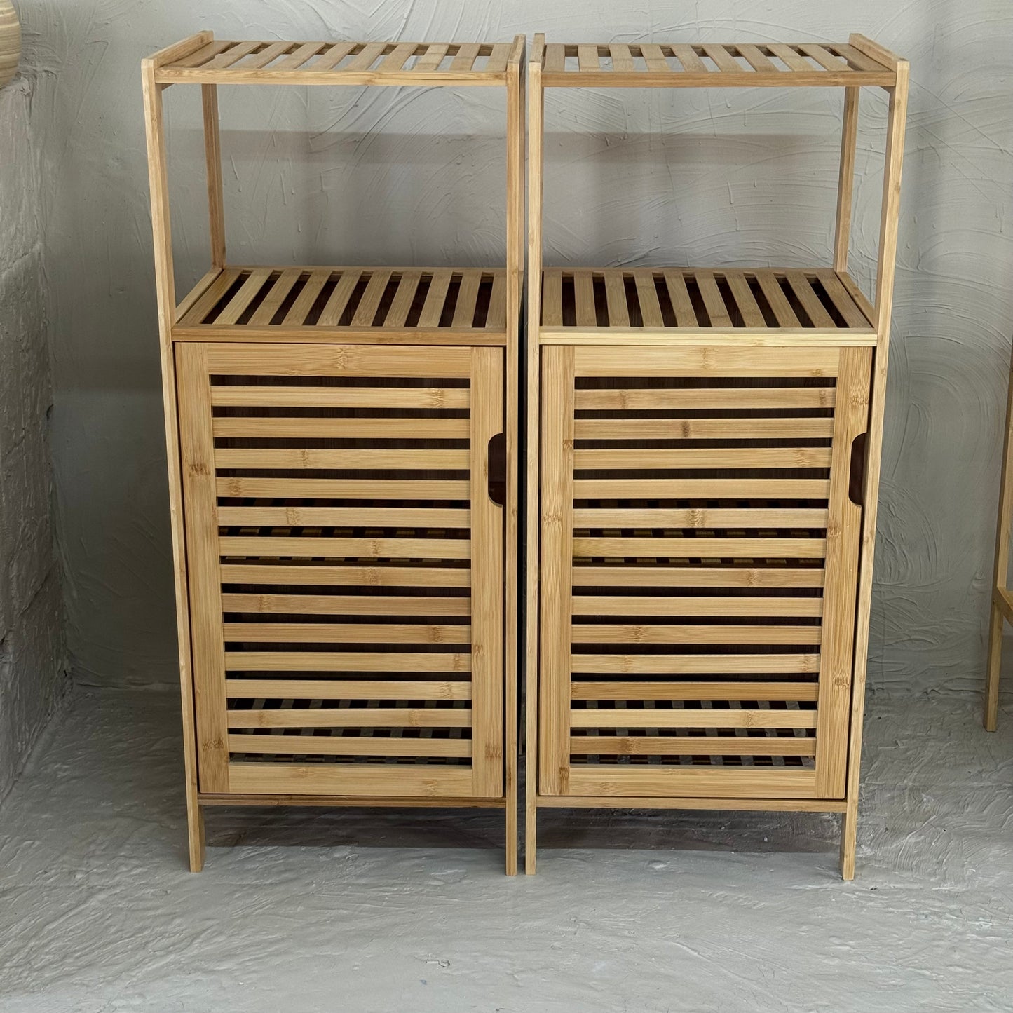 Miev 1+1  Bambu Dolap 2 Katlı 2 Adet KOD:453