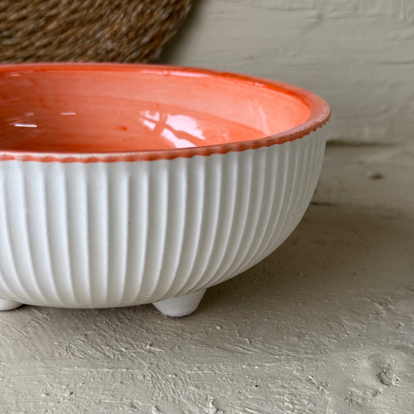 Pasha Çift Renkli Seramik Kase Turuncu KOD:1078