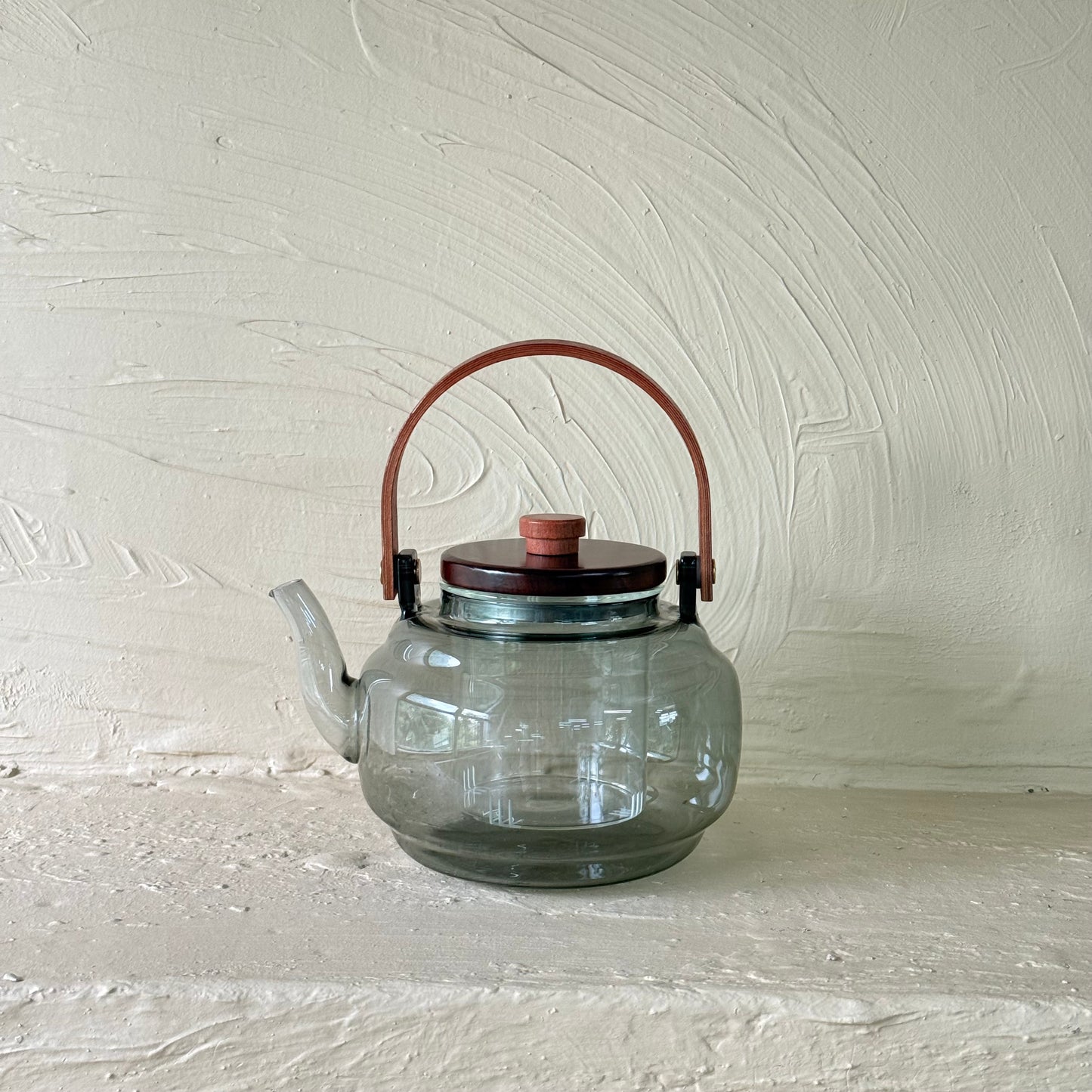 Buenos Borosilikat Cam Düz Model Akasya Ağacı Kapaklı Demlik KOD:16992-2