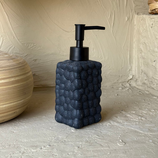 Bubble Porselen Sıvı Sabunluk Siyah KOD:1389
