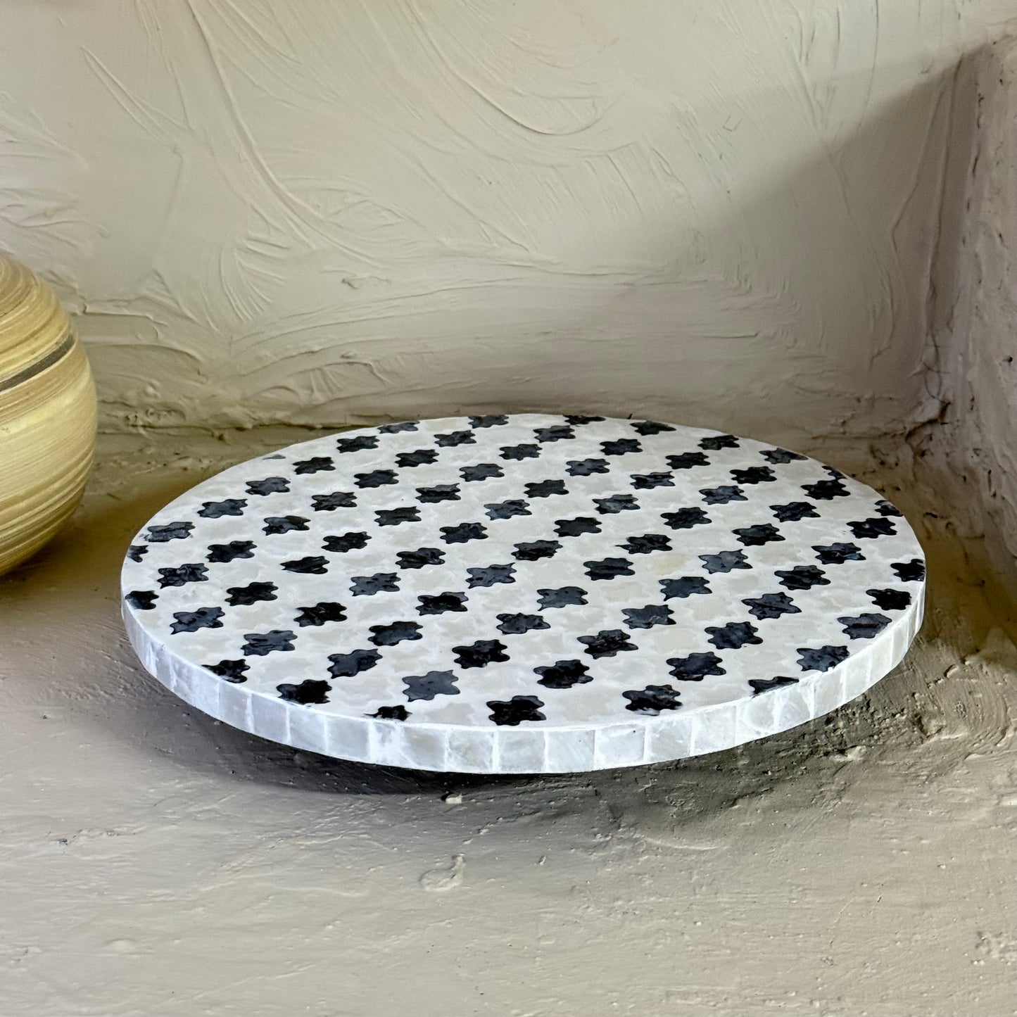 SVR Sedef Dönen Yuvarlak Sunumluk KOD:6183 Dama