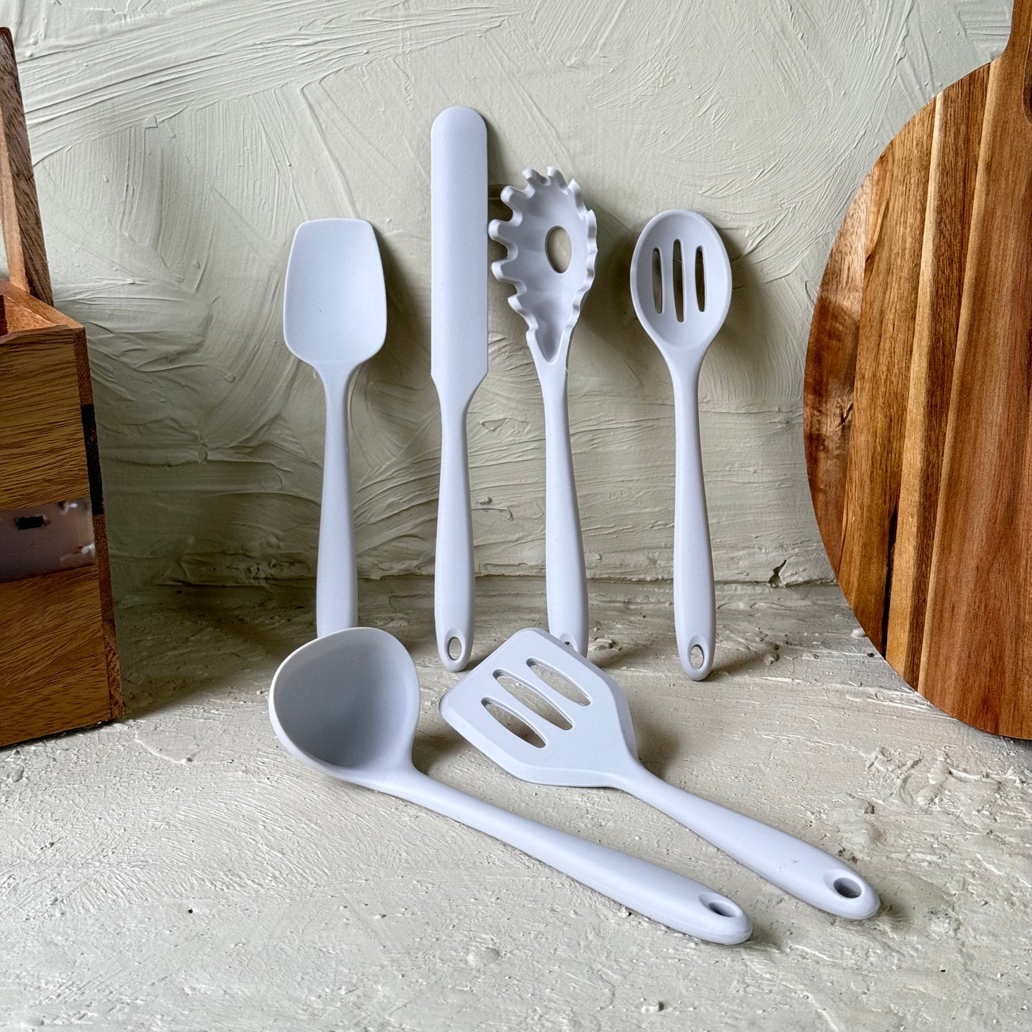 Arow 6 Parça Silikon Mutfak Seti Bej KOD:6109