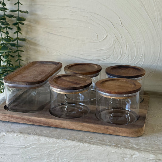 Buenally Akasya Standlı 5 Li Kahvaltılık Seti KOD:068